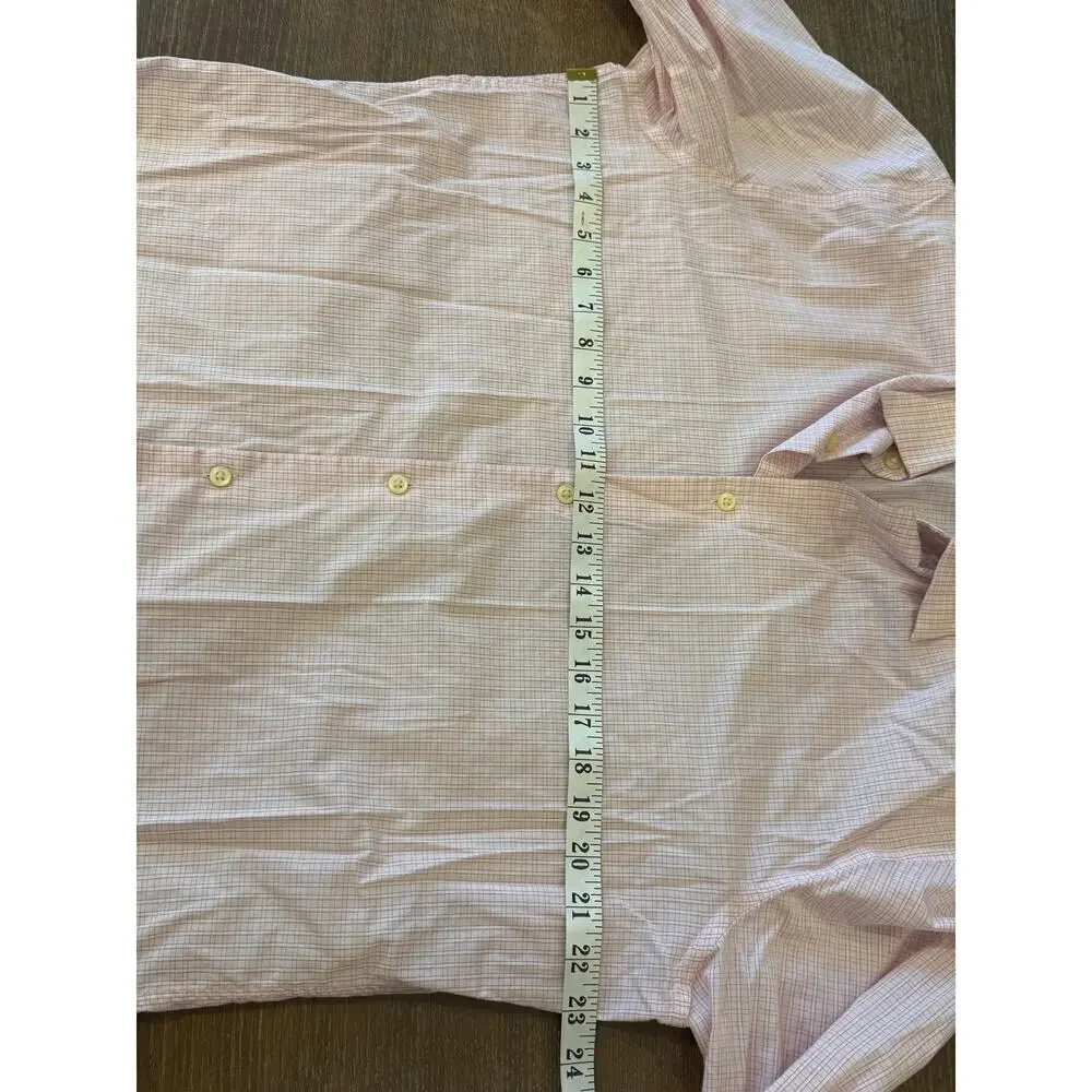 BANANA REPUBLIC Pink Slim Fit Button Down Shirt 16 - 16 1/2 L